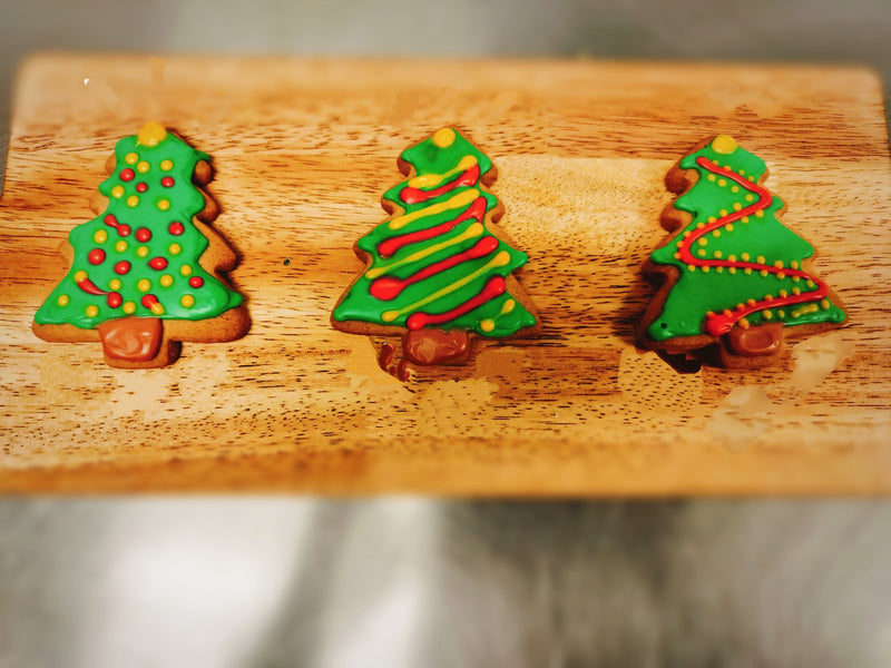 Royal Icing Christmas Tree Cookie ( 6 per pack )