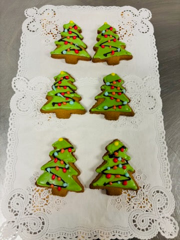 Gingerbread Christmas Tree Cookies