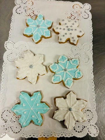 Snowflake Iced Cookies