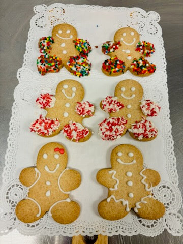 Gingerbread People Iced  Sugar Cookies