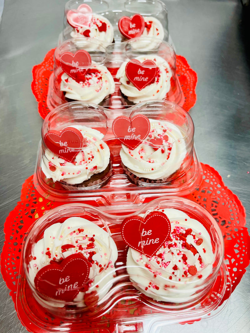 Valentine cupcakes (pack of 2)