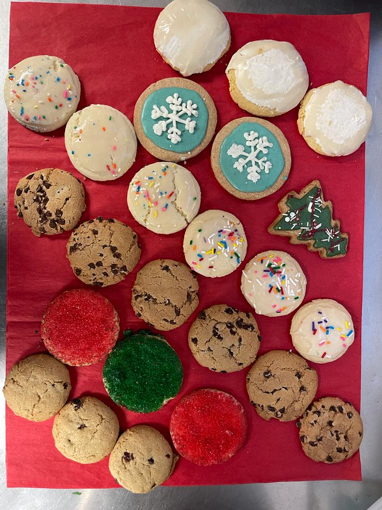 Traditional Christmas Cookies Basket